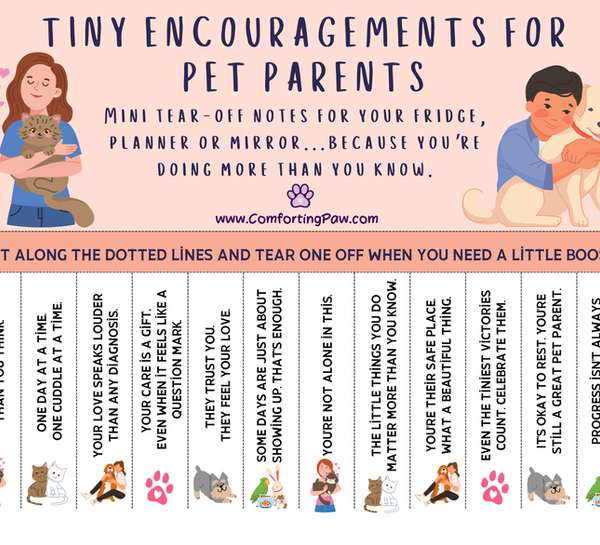 FREE! Tiny Encouragements for Pet Parents
